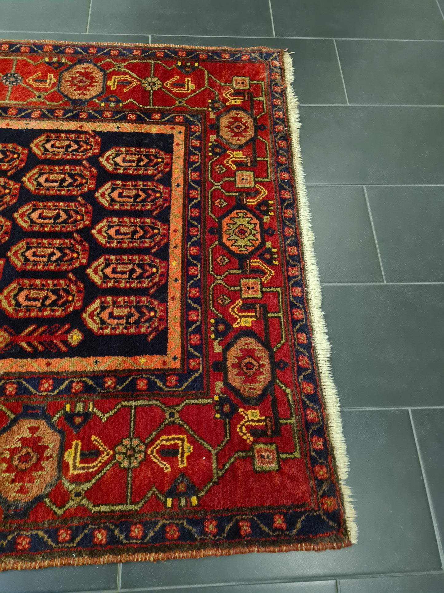 Perserteppich Orientteppich Handgeknüpfter Teppich Afshari 215x145cm