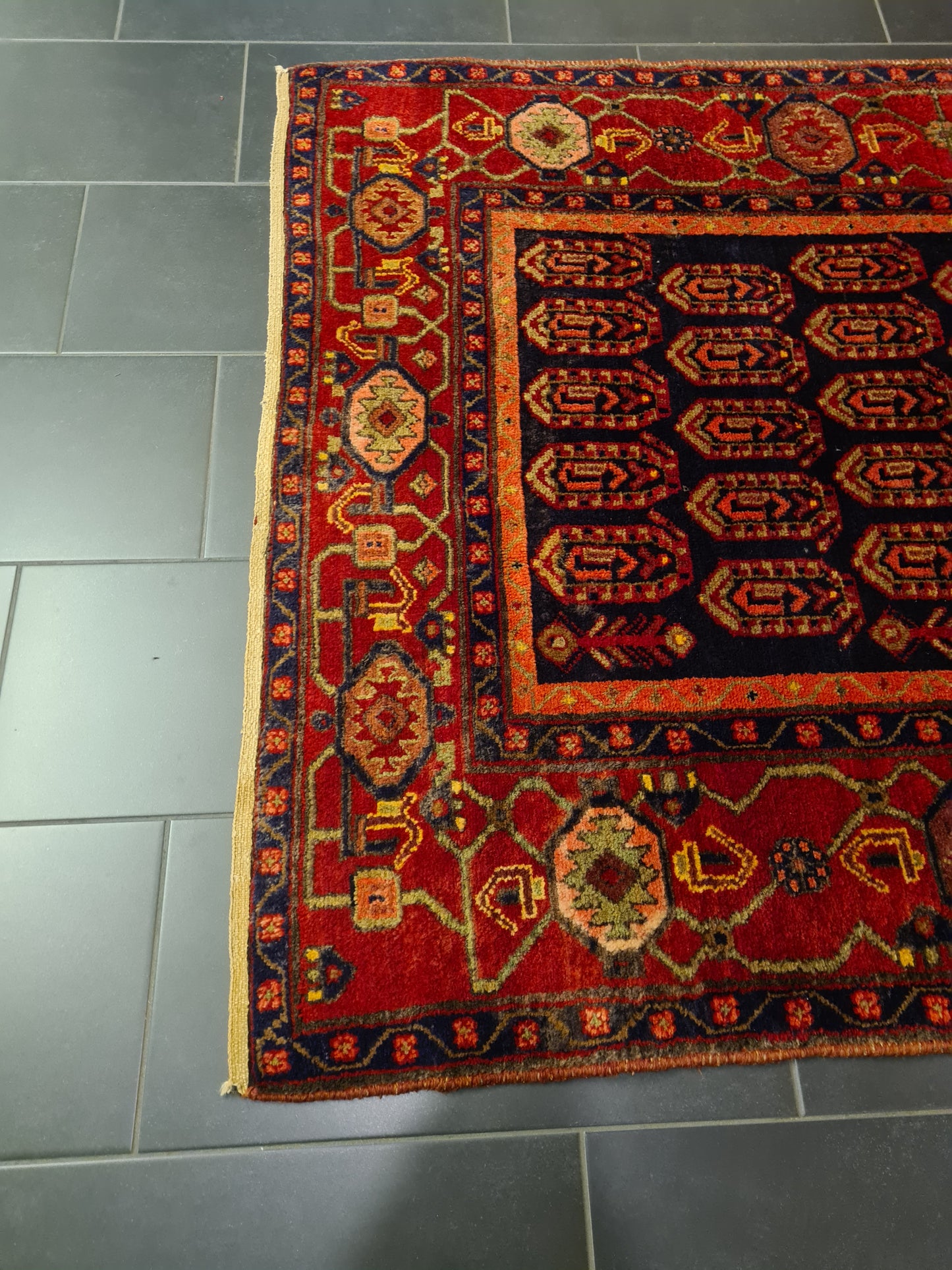 Perserteppich Orientteppich Handgeknüpfter Teppich Afshari 215x145cm