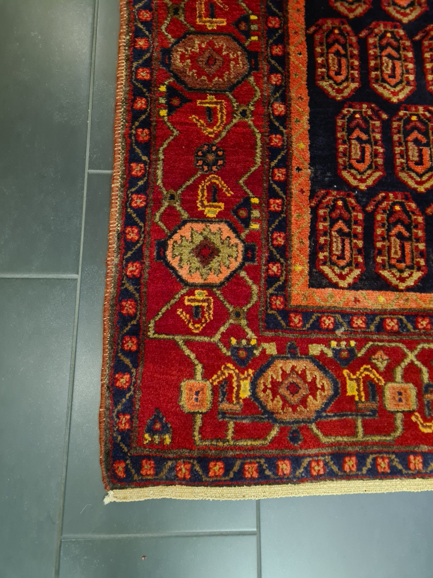 Perserteppich Orientteppich Handgeknüpfter Teppich Afshari 215x145cm