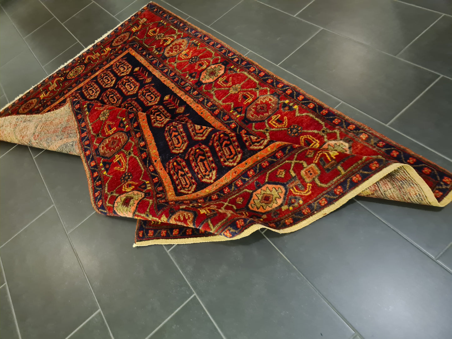 Perserteppich Orientteppich Handgeknüpfter Teppich Afshari 215x145cm