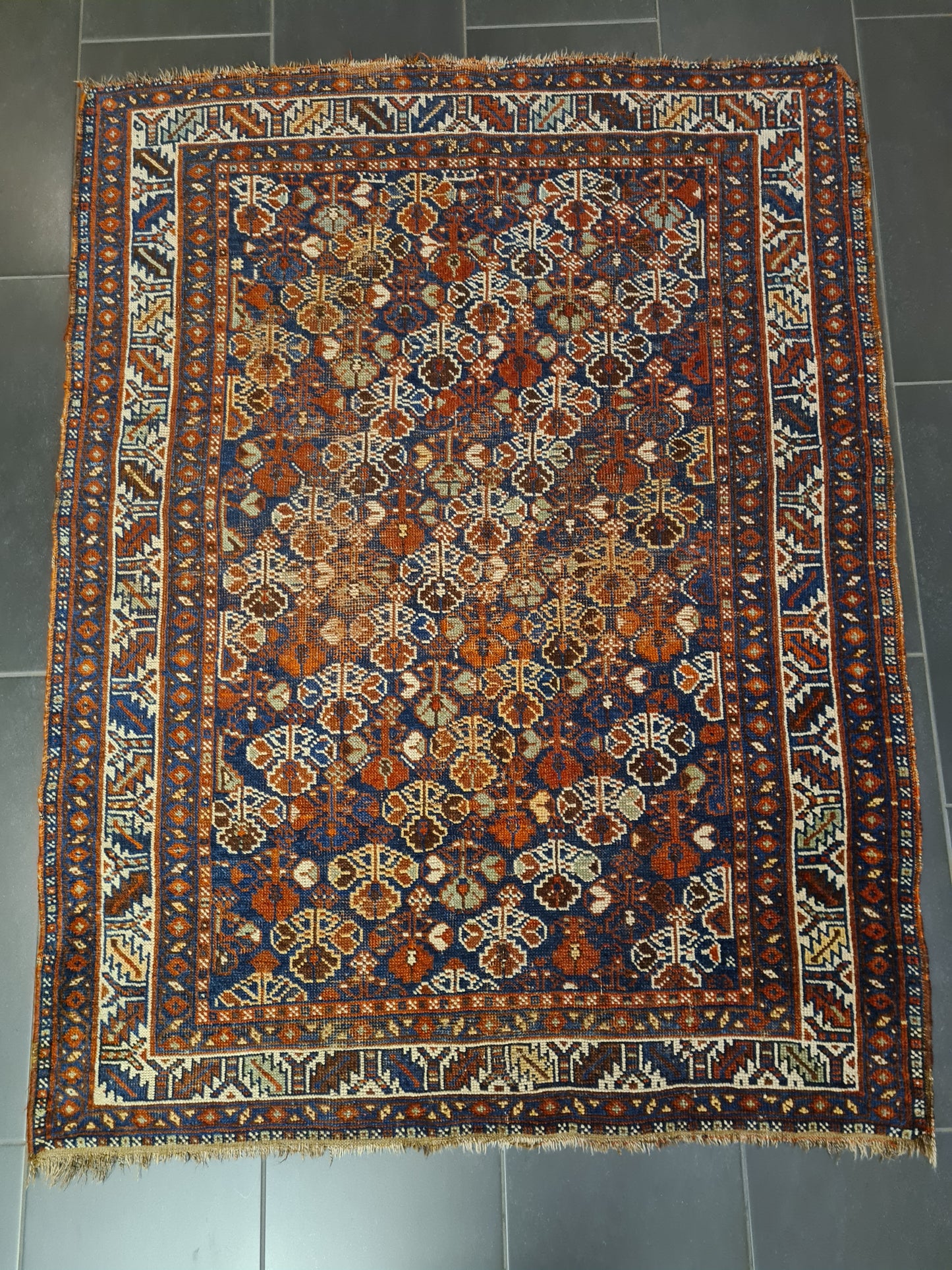 Perserteppich Orientteppich Handgeknüpfter Teppich Shiraz 155x120cm