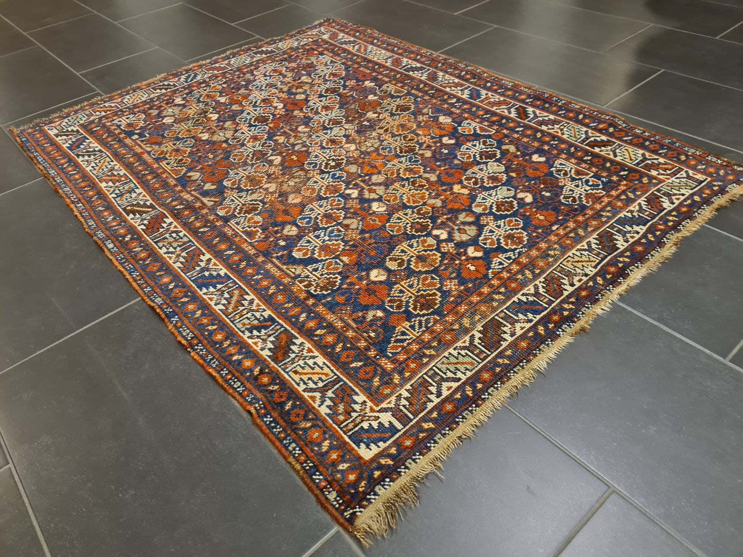 Perserteppich Orientteppich Handgeknüpfter Teppich Shiraz 155x120cm