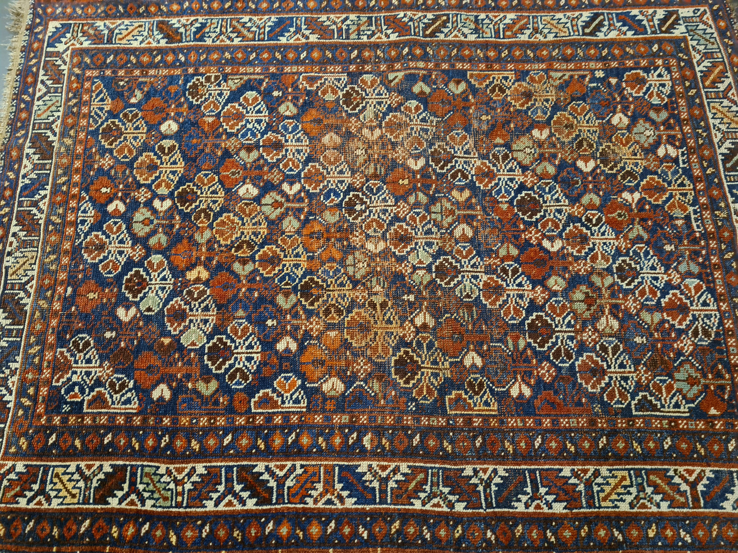 Perserteppich Orientteppich Handgeknüpfter Teppich Shiraz 155x120cm