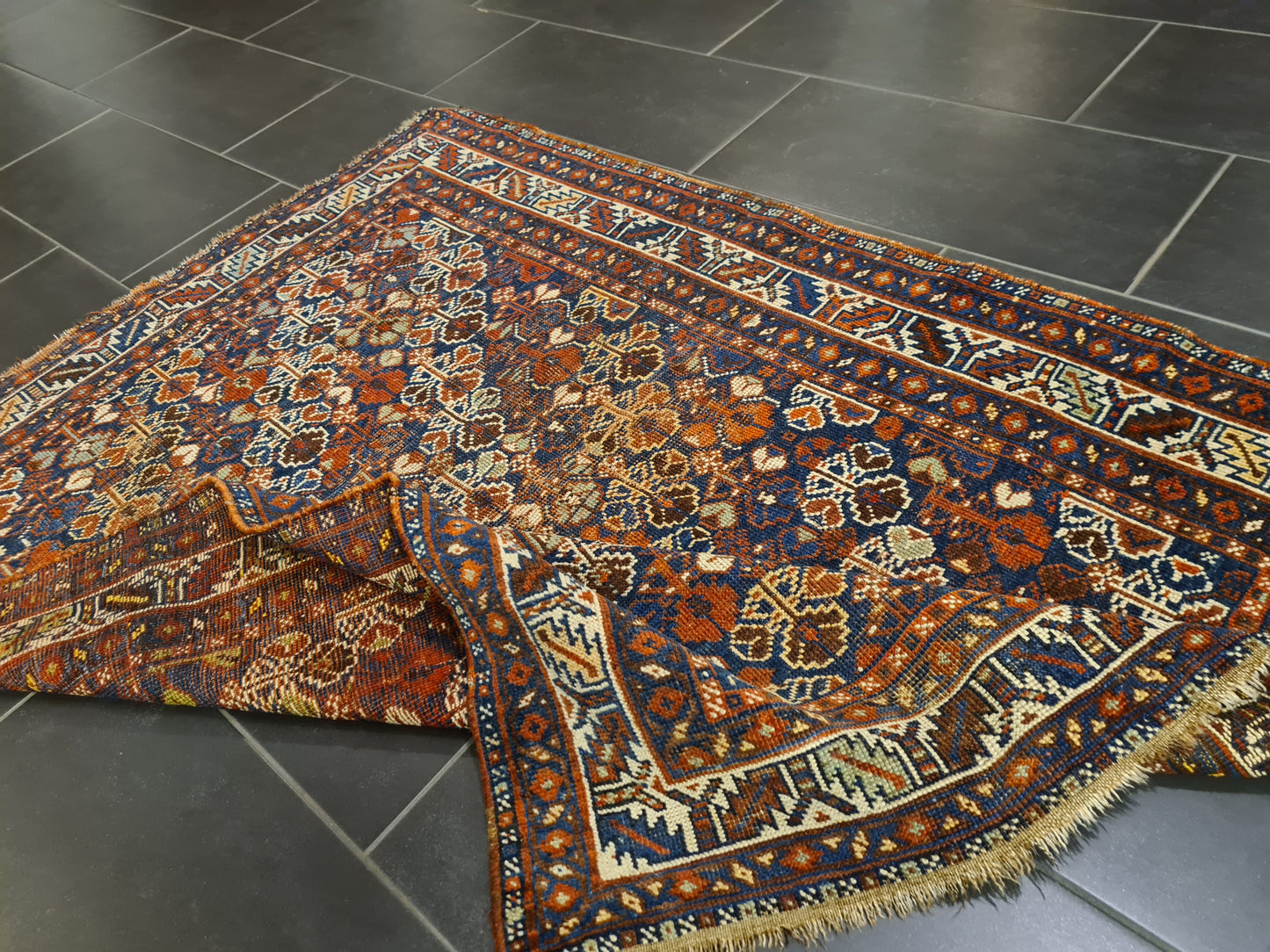 Perserteppich Orientteppich Handgeknüpfter Teppich Shiraz 155x120cm