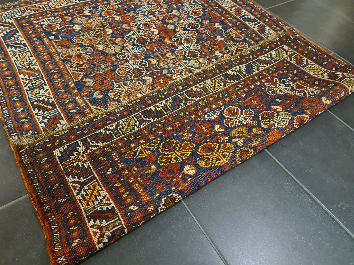 Perserteppich Orientteppich Handgeknüpfter Teppich Shiraz 155x120cm