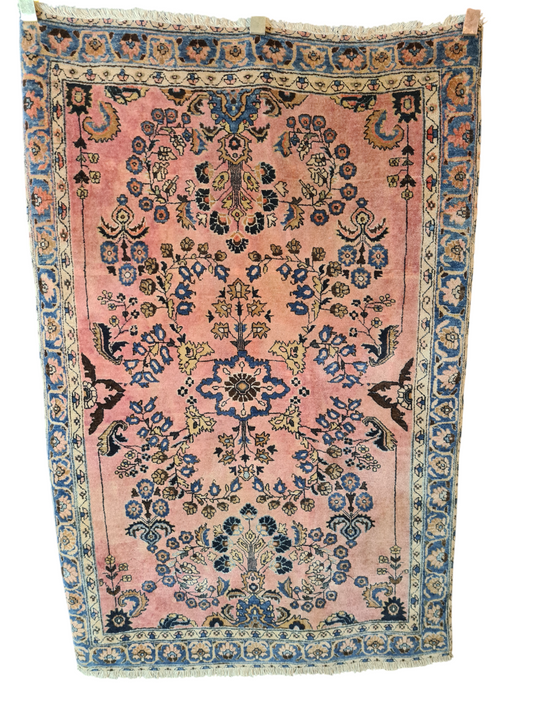 Perserteppich Orientteppich Handgeknüpfter Teppich Sarough 145x100cm