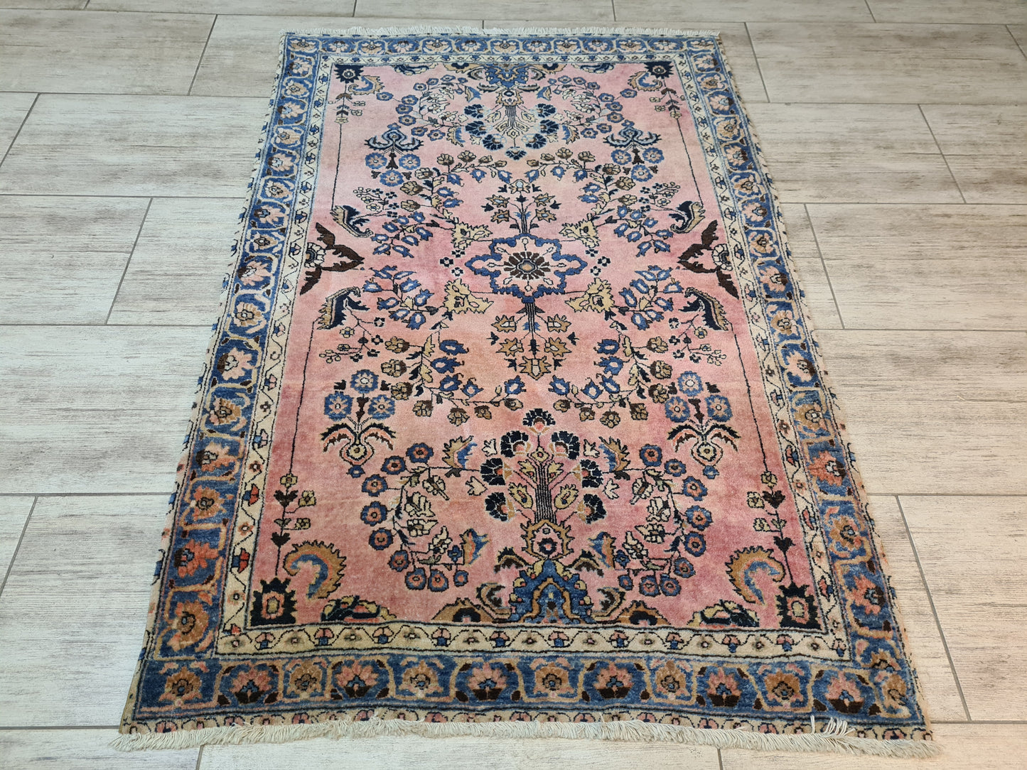 Perserteppich Orientteppich Handgeknüpfter Teppich Sarough 145x100cm