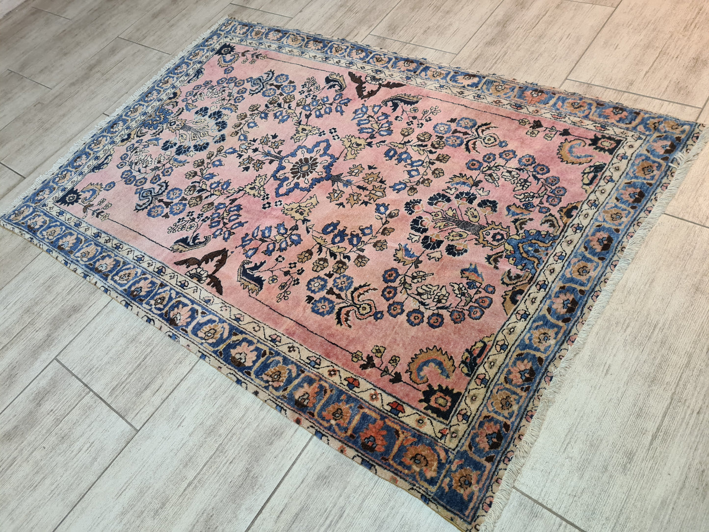 Perserteppich Orientteppich Handgeknüpfter Teppich Sarough 145x100cm