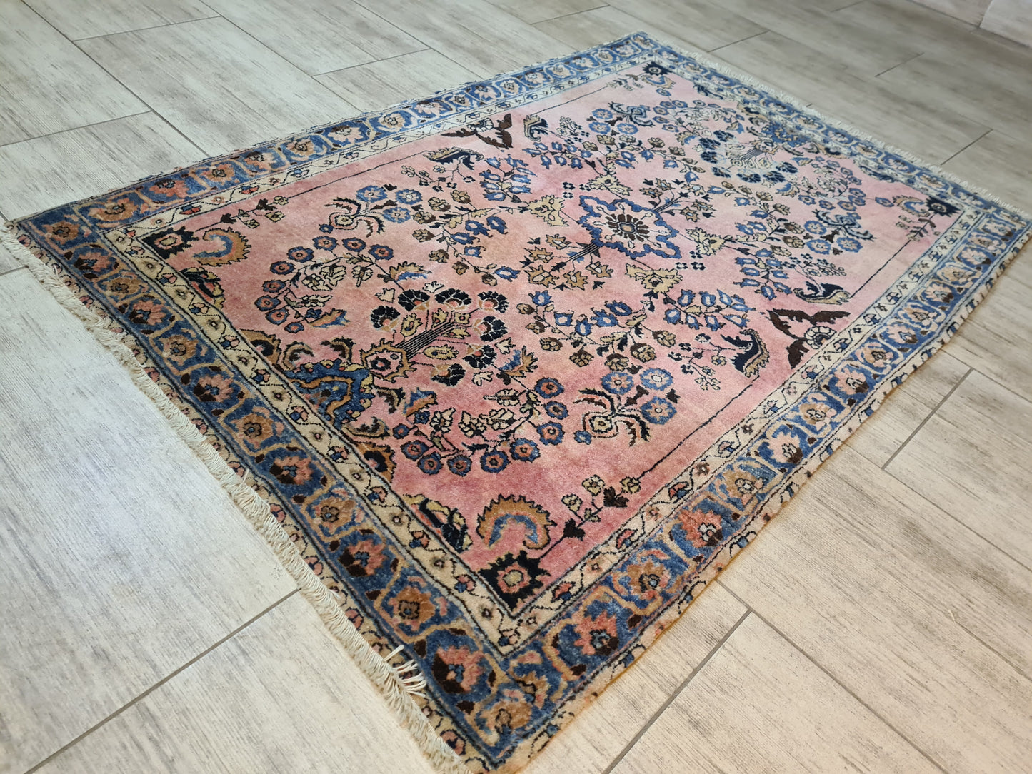 Perserteppich Orientteppich Handgeknüpfter Teppich Sarough 145x100cm