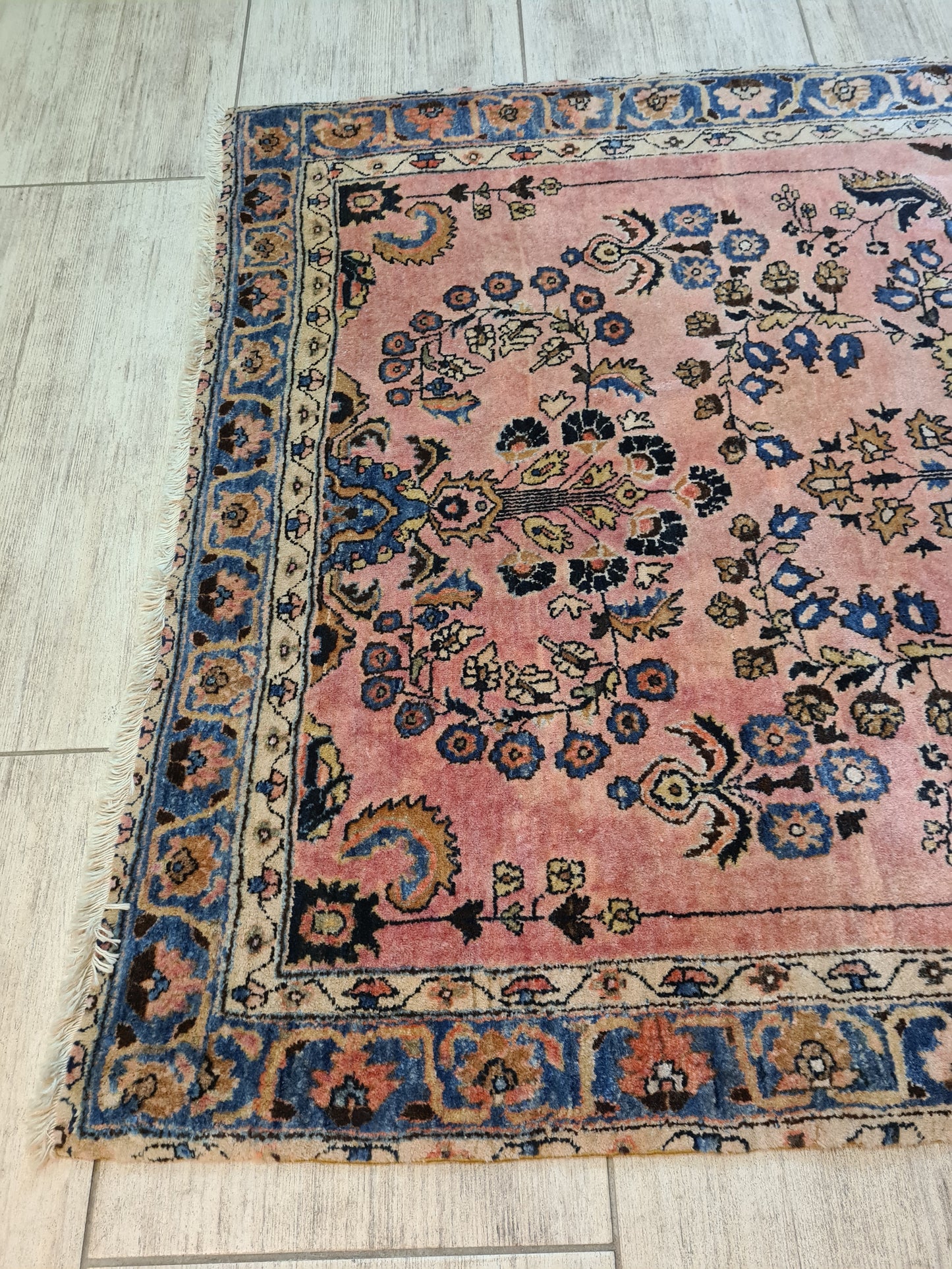 Perserteppich Orientteppich Handgeknüpfter Teppich Sarough 145x100cm