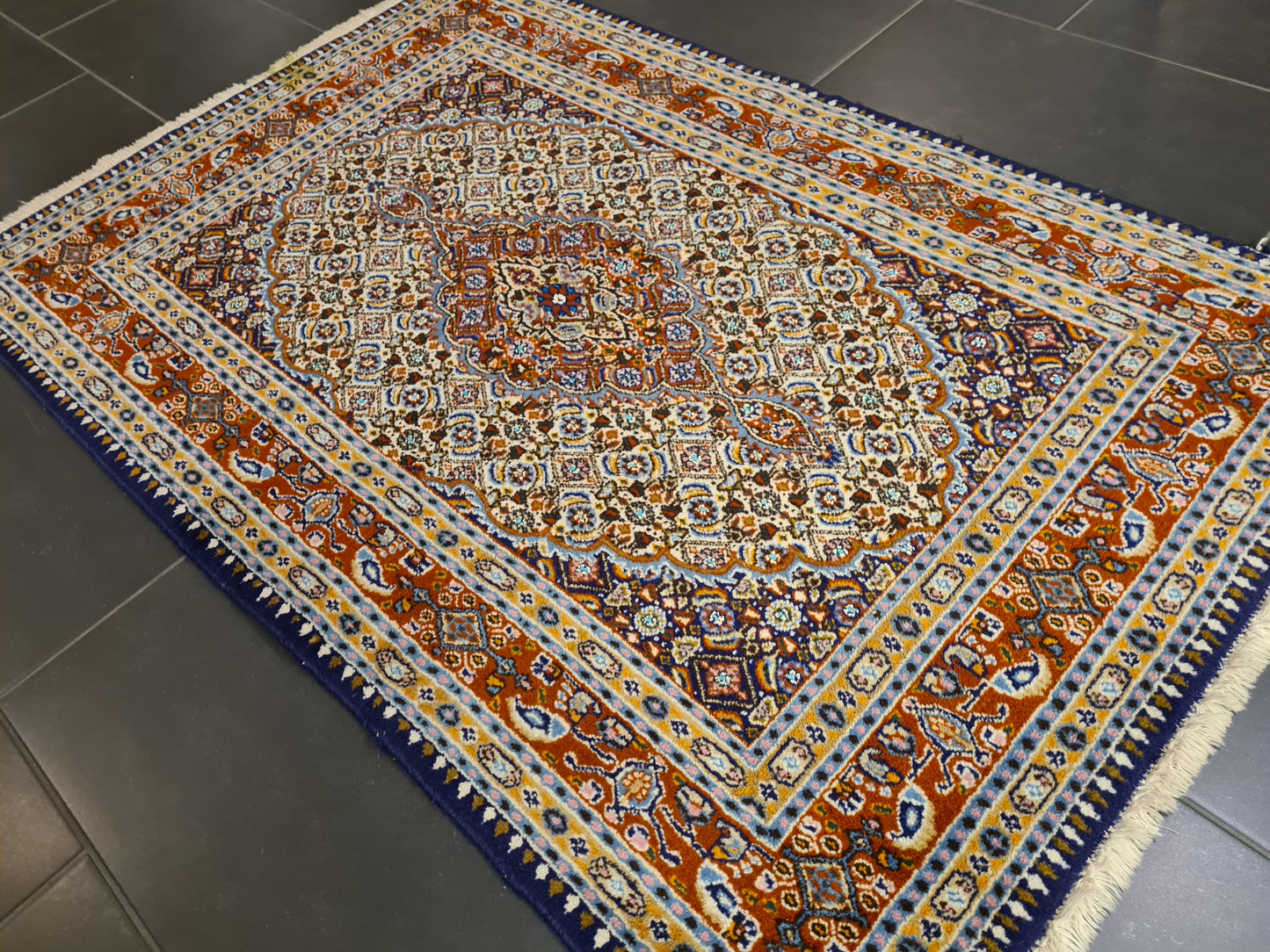 Perserteppich Orientteppich Handgeknüpfter Teppich Moud 150x100cm