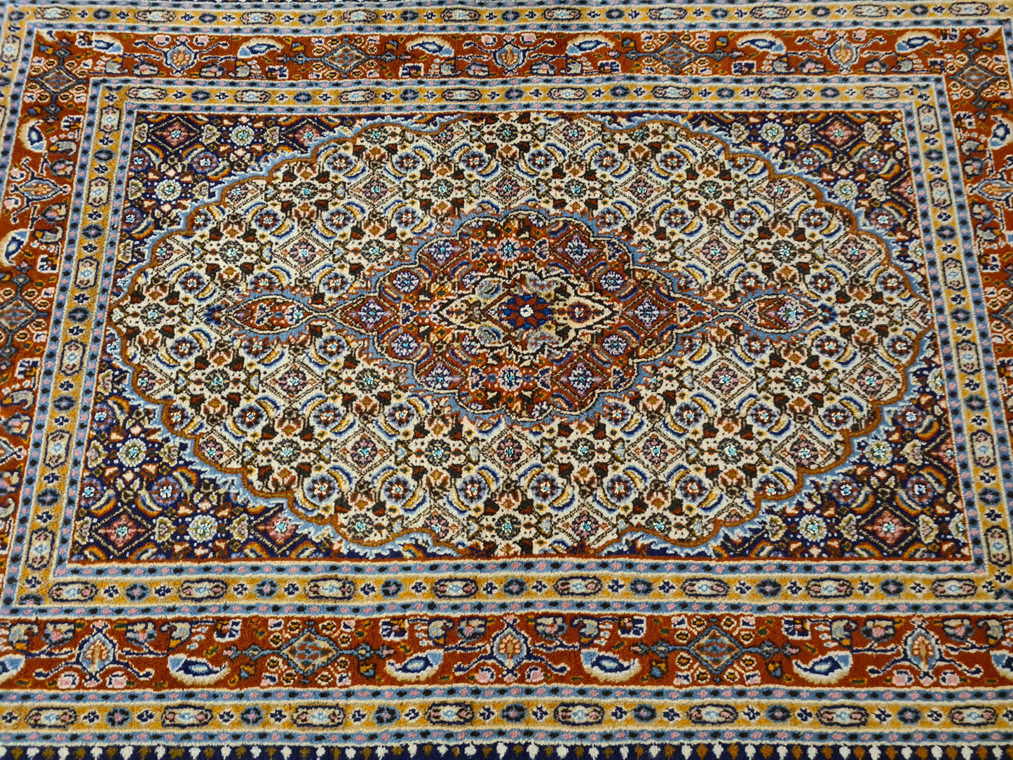 Perserteppich Orientteppich Handgeknüpfter Teppich Moud 150x100cm