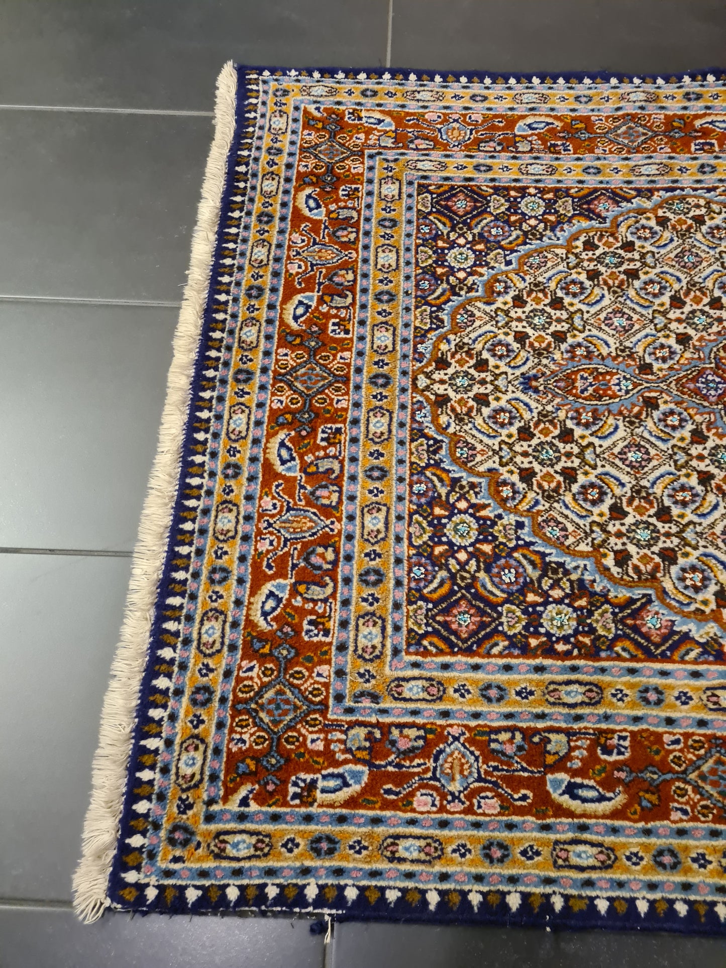 Perserteppich Orientteppich Handgeknüpfter Teppich Moud 150x100cm