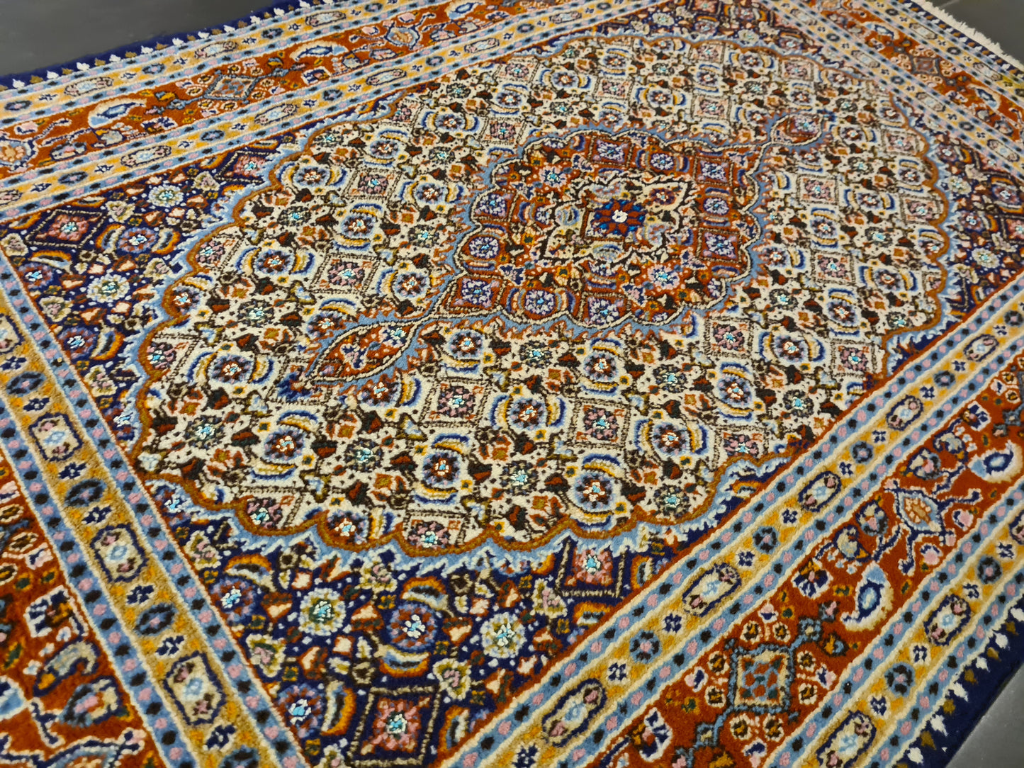 Perserteppich Orientteppich Handgeknüpfter Teppich Moud 150x100cm