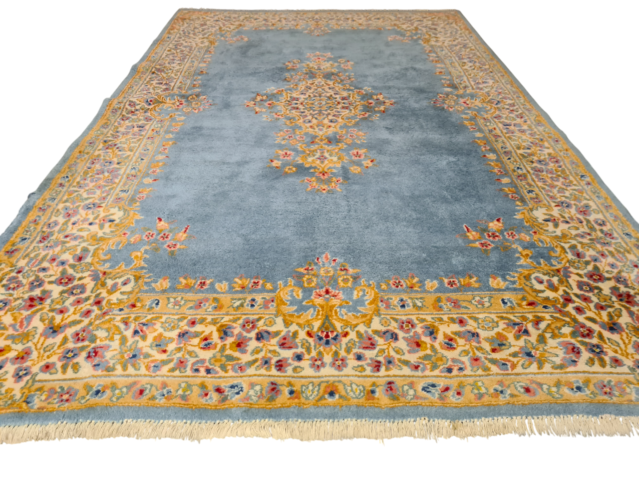 Perserteppich Orientteppich Handgeknüpfter Teppich Kerman 240x150cm