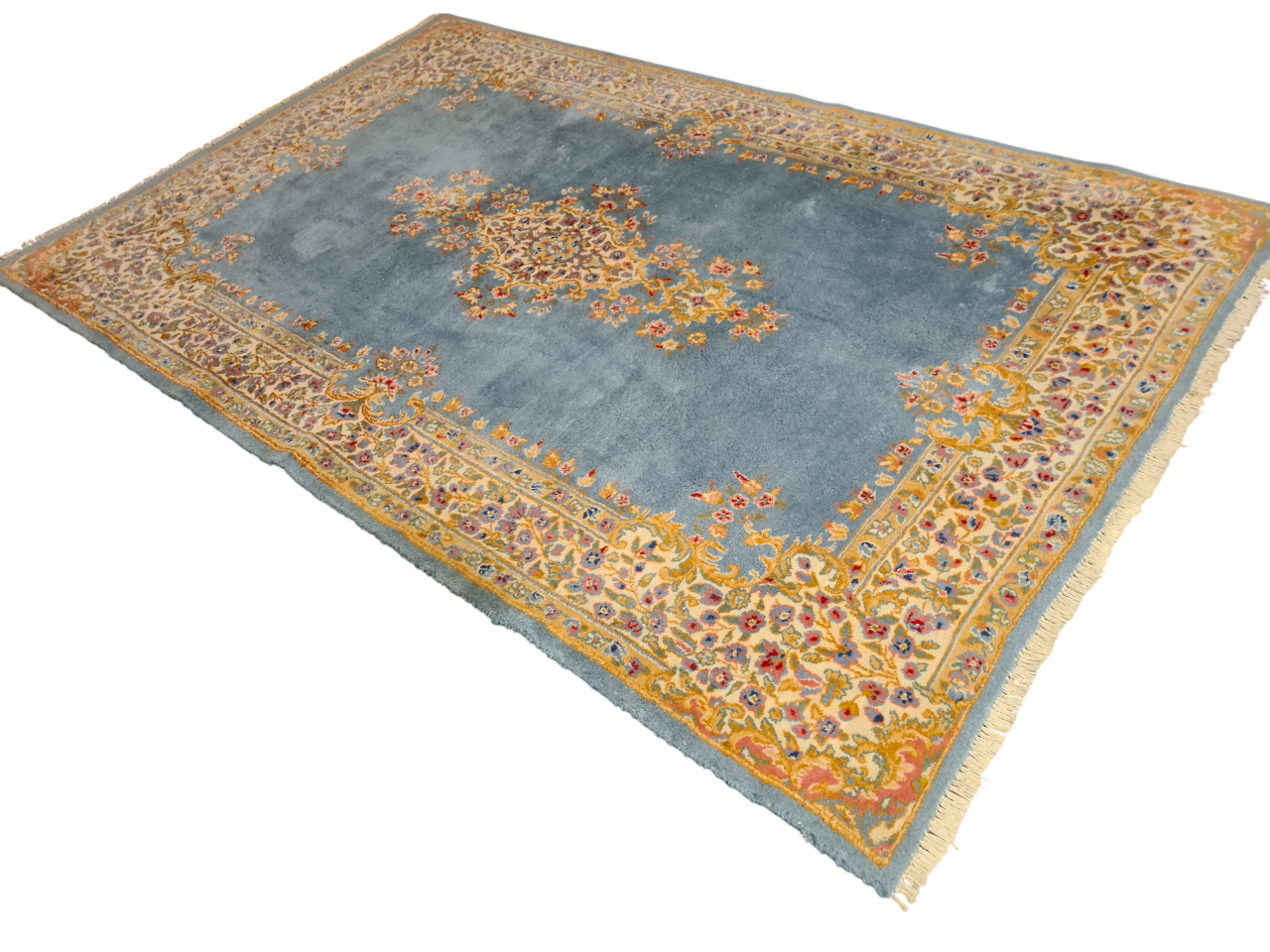 Perserteppich Orientteppich Handgeknüpfter Teppich Kerman 240x150cm