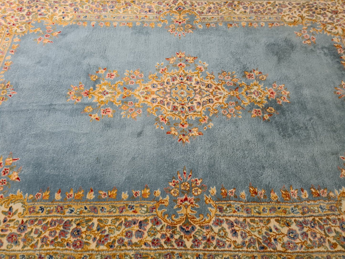 Perserteppich Orientteppich Handgeknüpfter Teppich Kerman 240x150cm