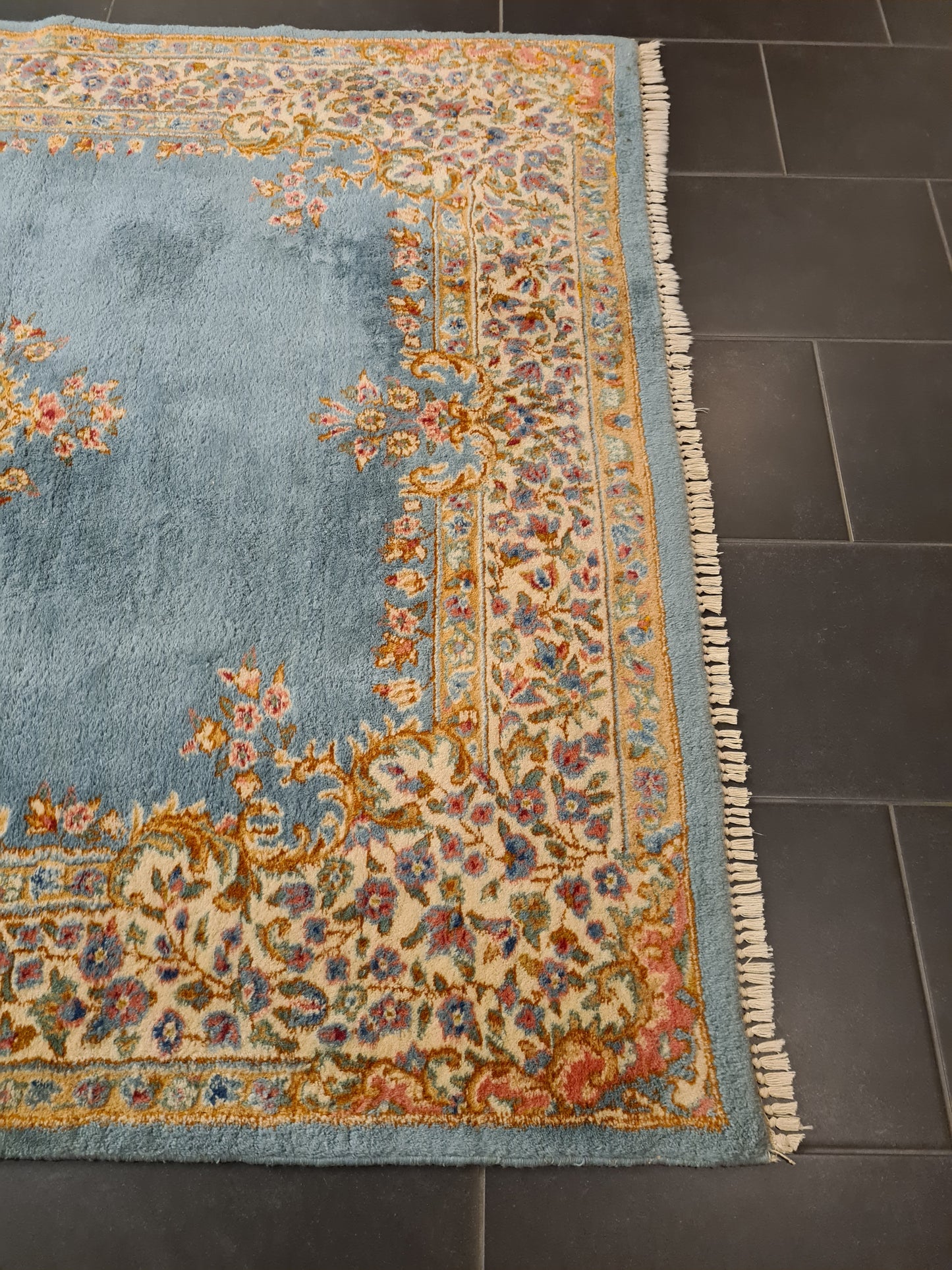 Perserteppich Orientteppich Handgeknüpfter Teppich Kerman 240x150cm