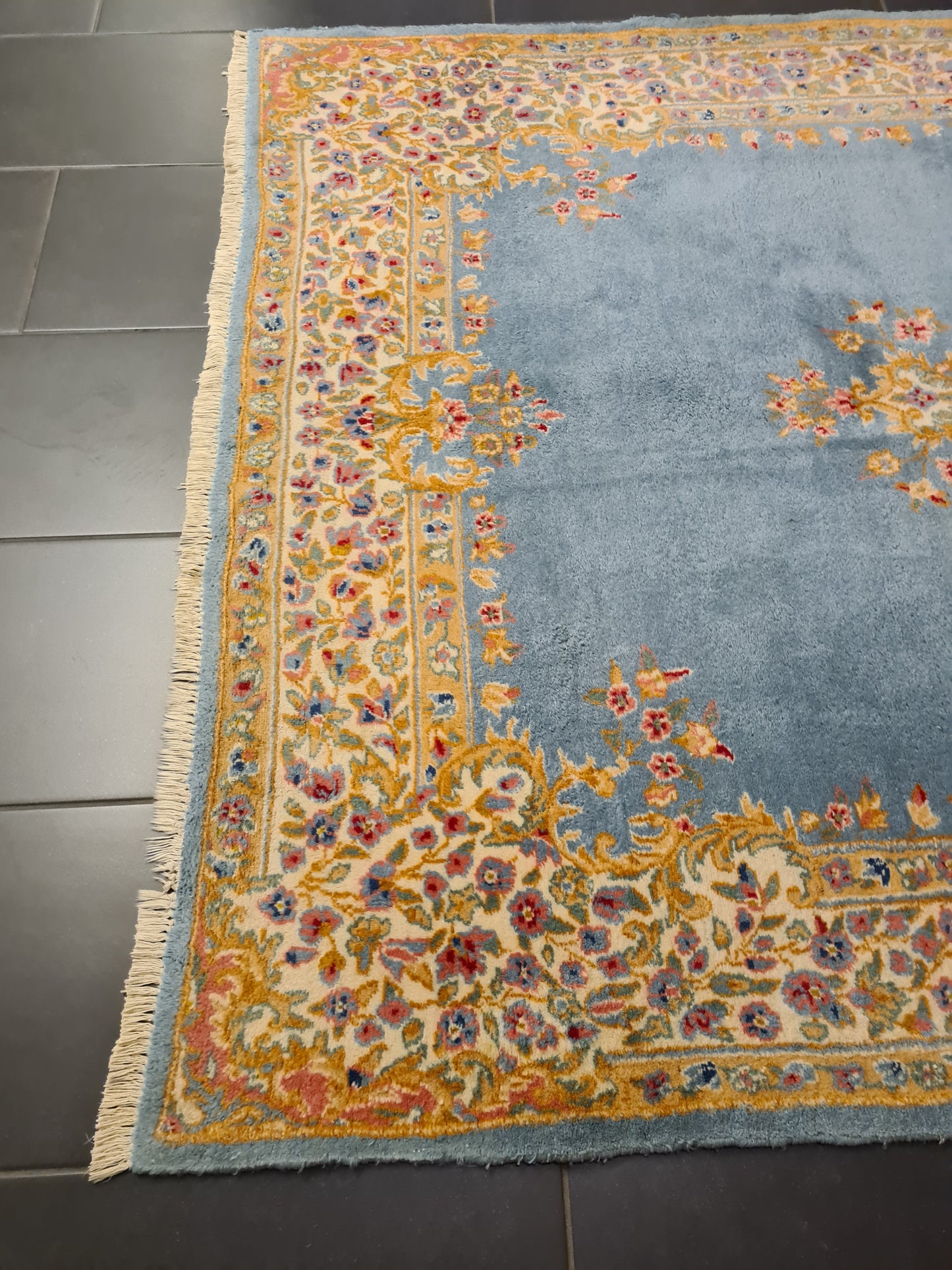 Perserteppich Orientteppich Handgeknüpfter Teppich Kerman 240x150cm