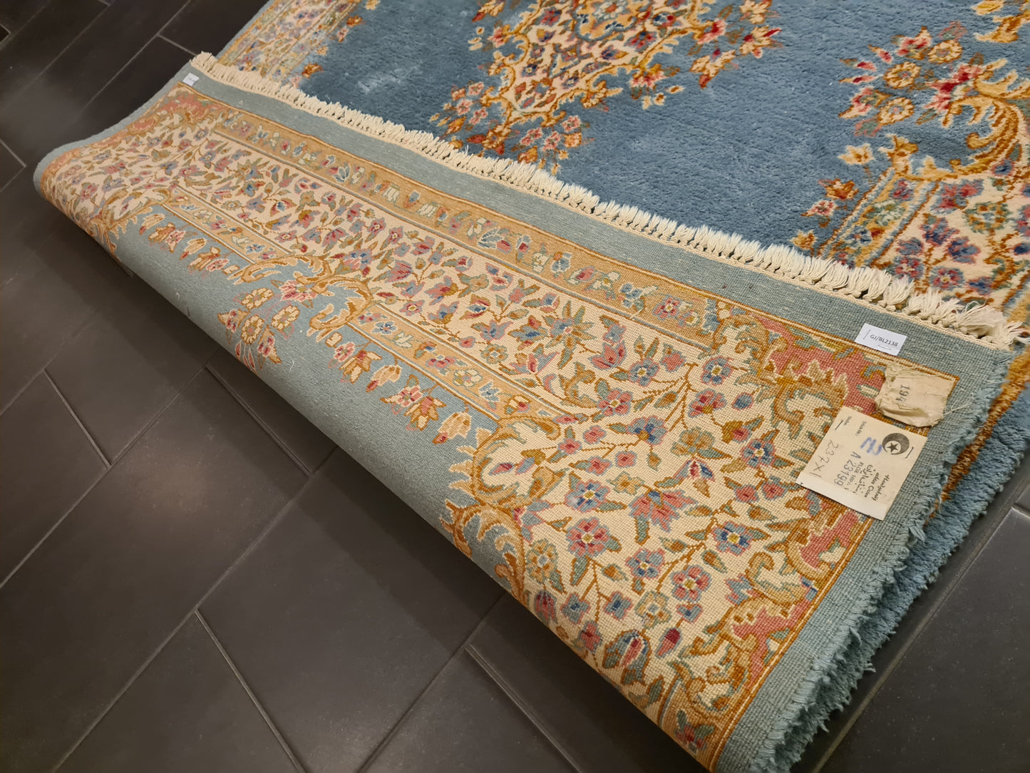 Perserteppich Orientteppich Handgeknüpfter Teppich Kerman 240x150cm