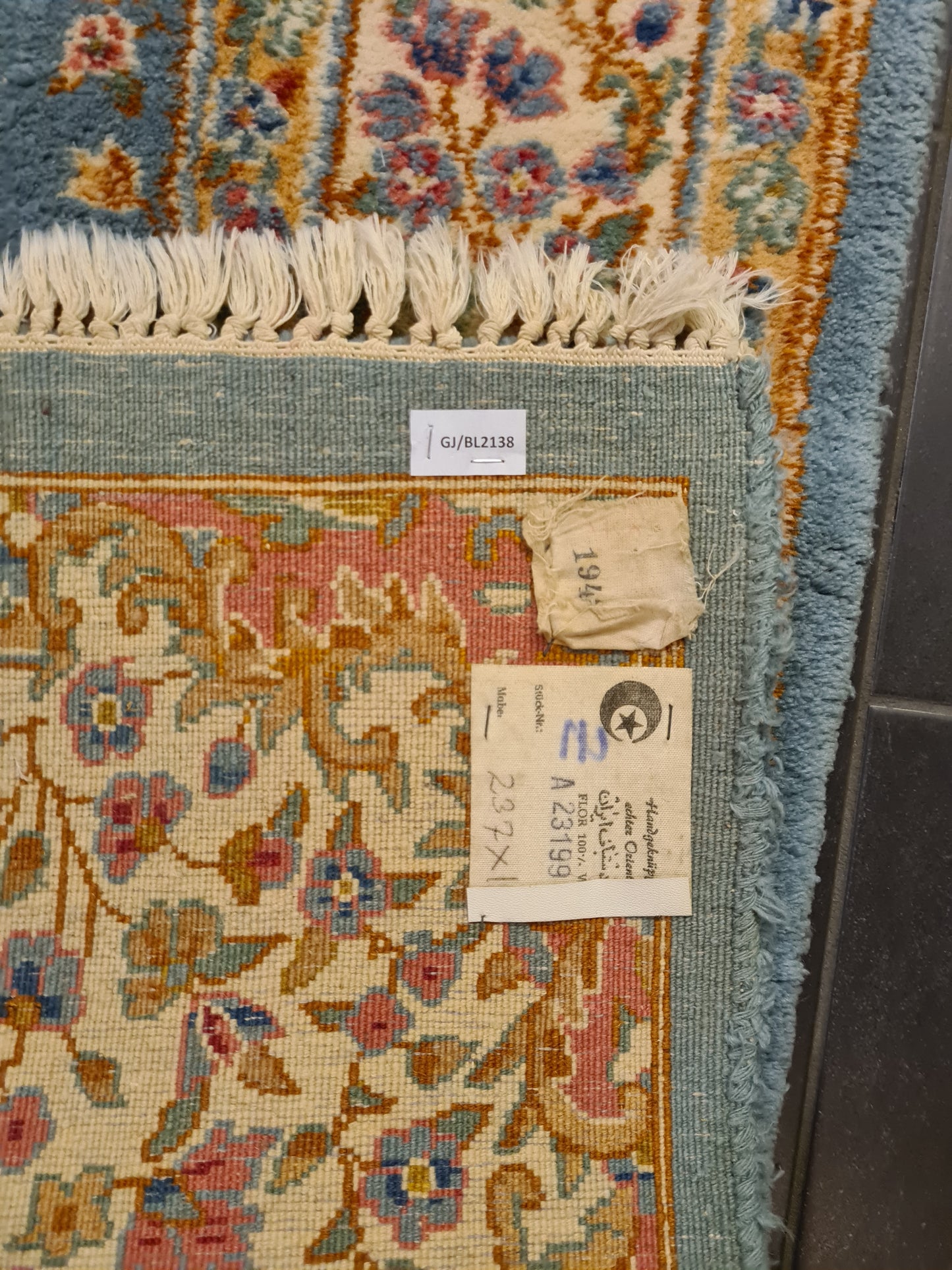 Perserteppich Orientteppich Handgeknüpfter Teppich Kerman 240x150cm