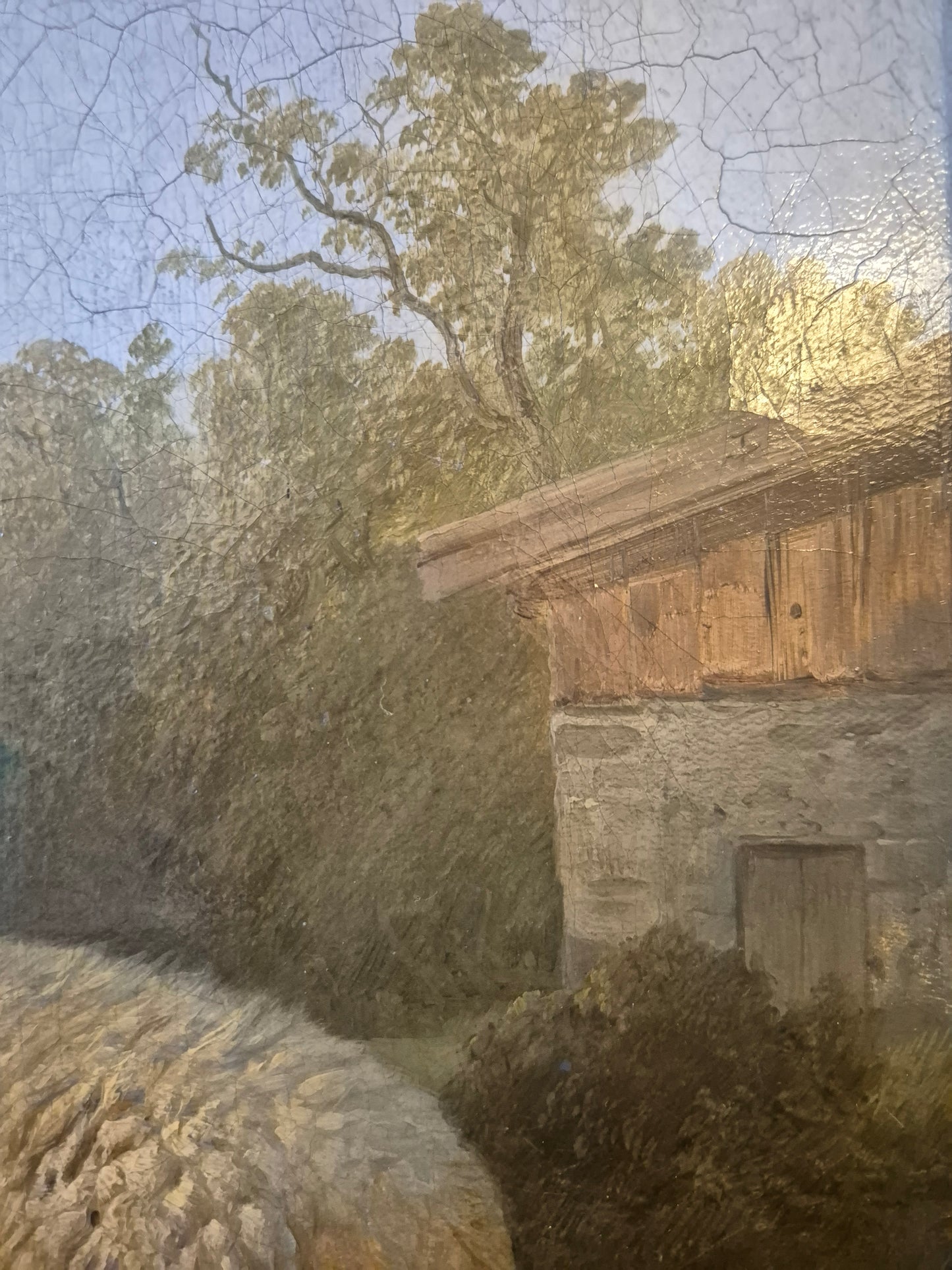 Moritz Eduard Lotze (1809-1890) Ölgemälde Bayerische Schäferin 62×54cm