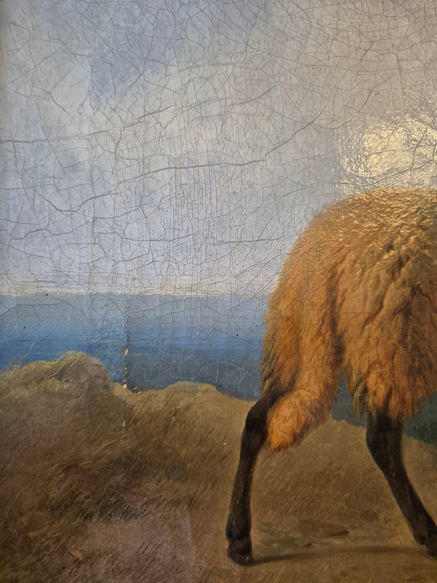 Moritz Eduard Lotze (1809-1890) Ölgemälde Bayerische Schäferin 62×54cm