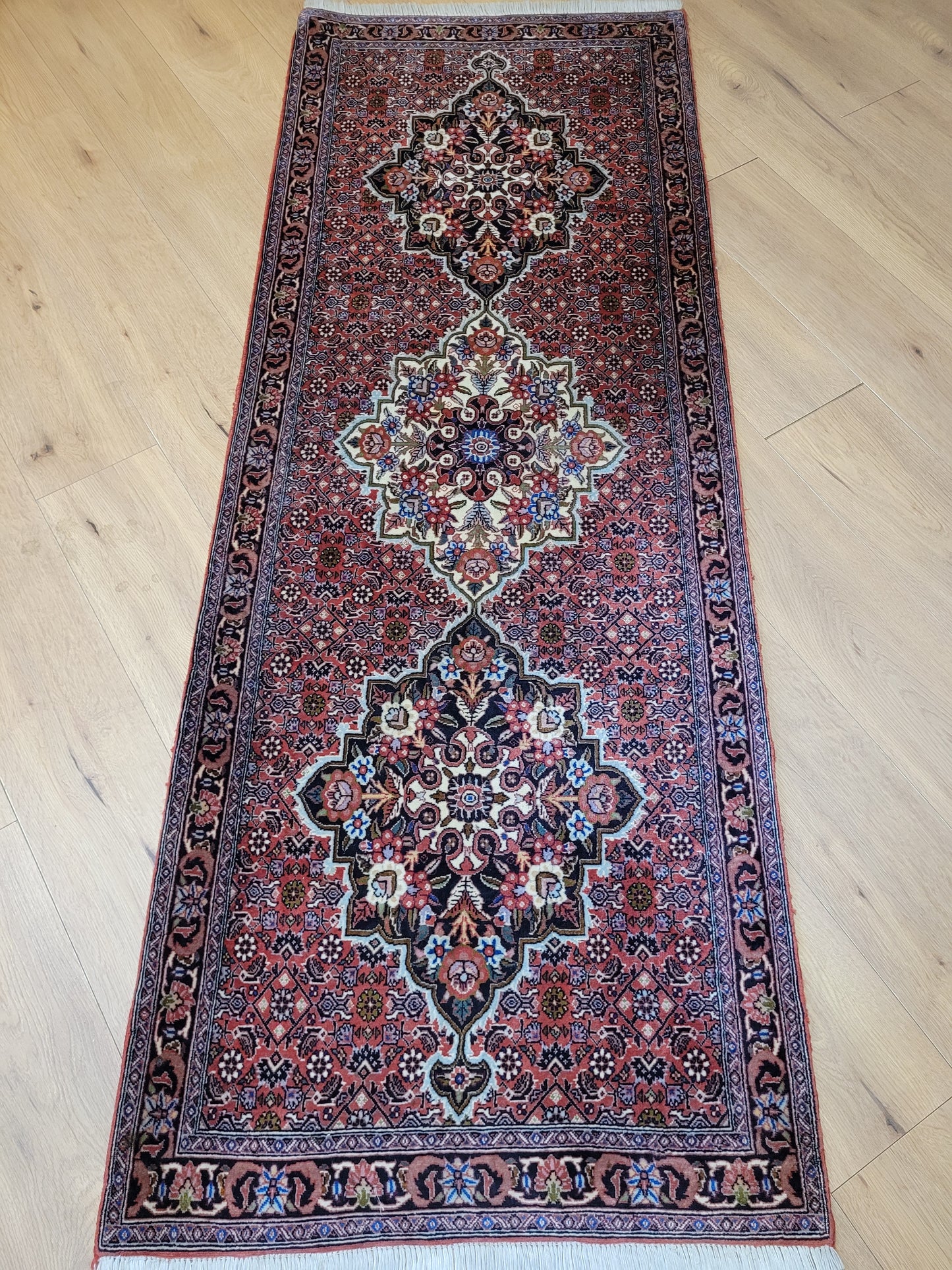 Bidjar Läufer reine Schurwolle kräftige Knüpfung 208x76 cm