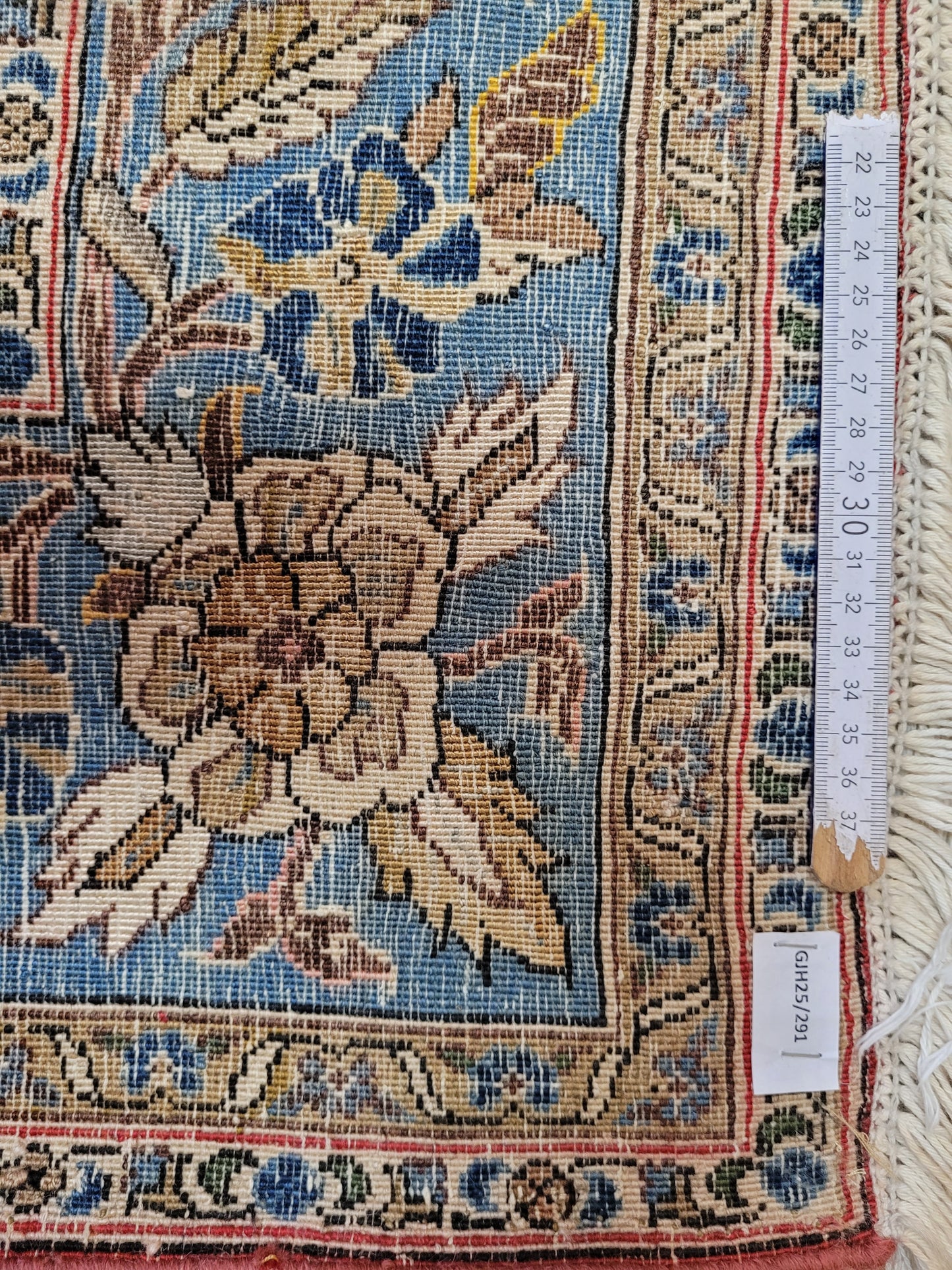 Ghom Teppich Korkwolle mit Seide Lebensbaum 203x135 cm