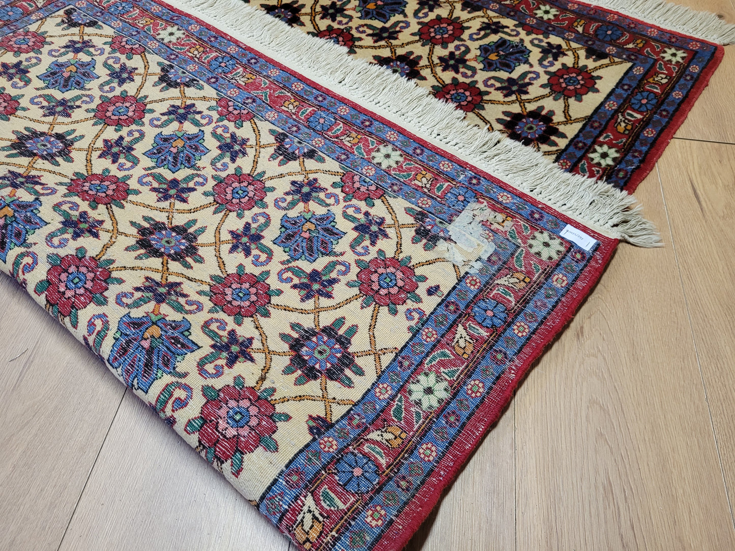Veramin Teppich Korkwolle florales Mina-Khani-Muster 150x100 cm