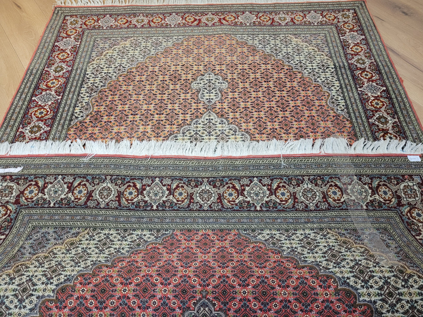 Täbriz Teppich feine Knüpfung mit Seide 205×150 cm