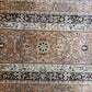 Ghom Läufer Seide auf Baumwolle florales Design 303x78 cm