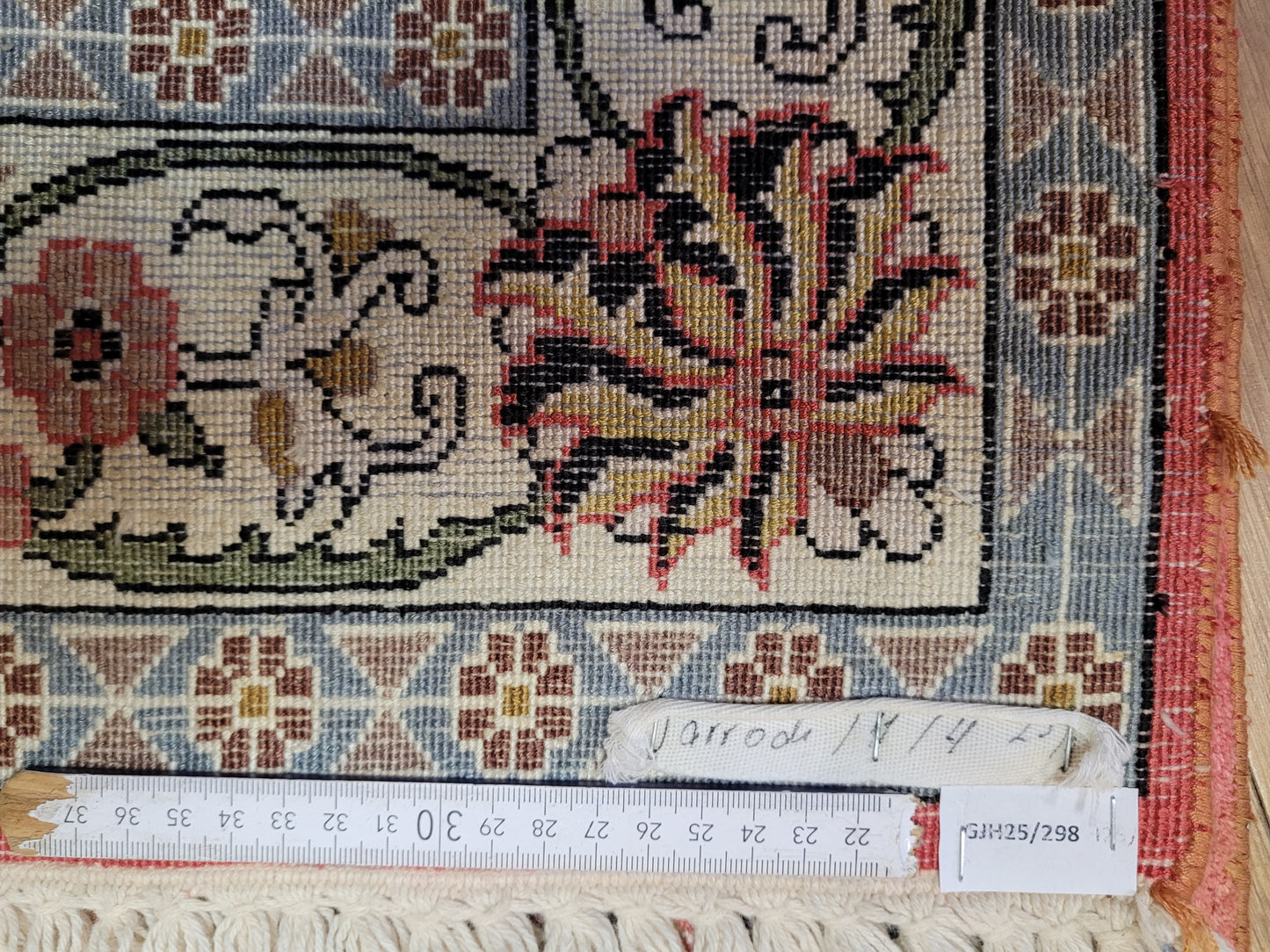 Ghom Teppich Naturseide fein handgeknüpft 162×95 cm