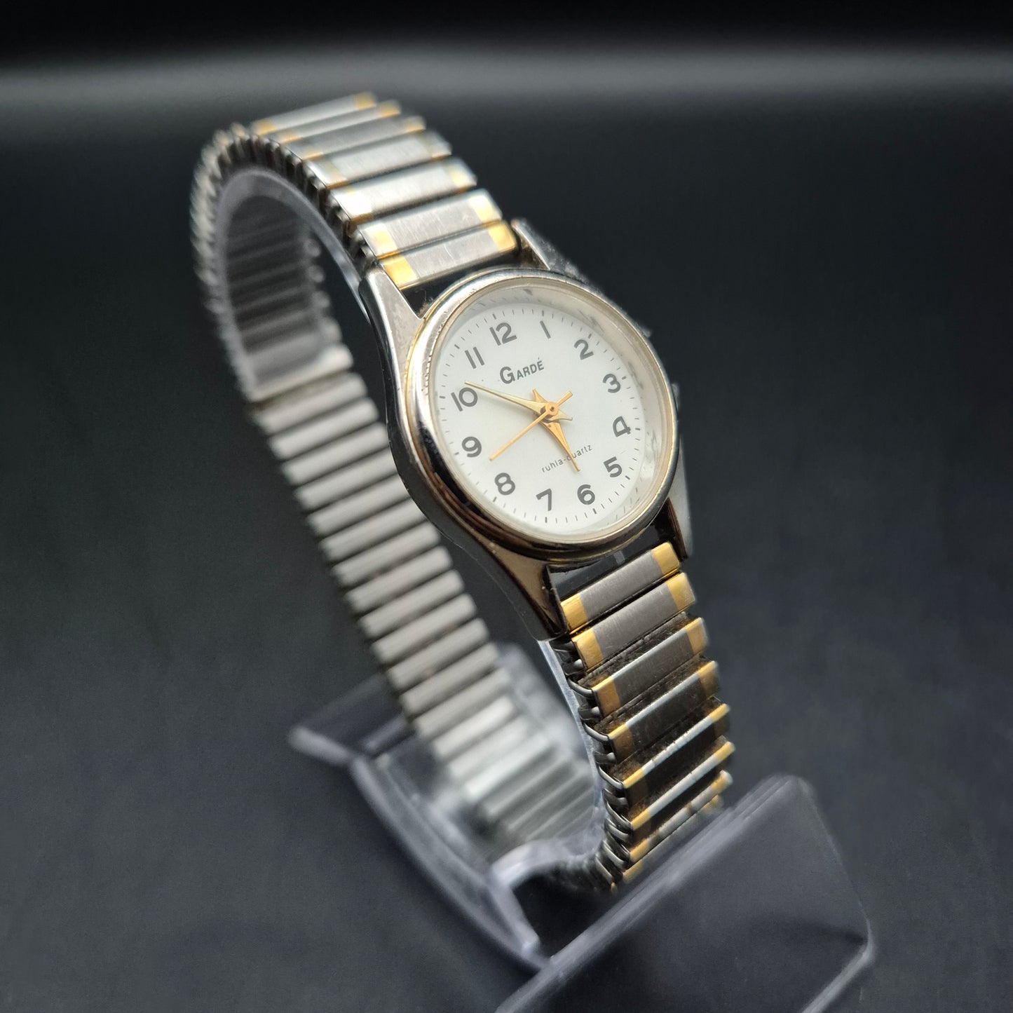 Klassische Gardé Herren Uhr – Zweifarbige Optik mit Stretch-Armband