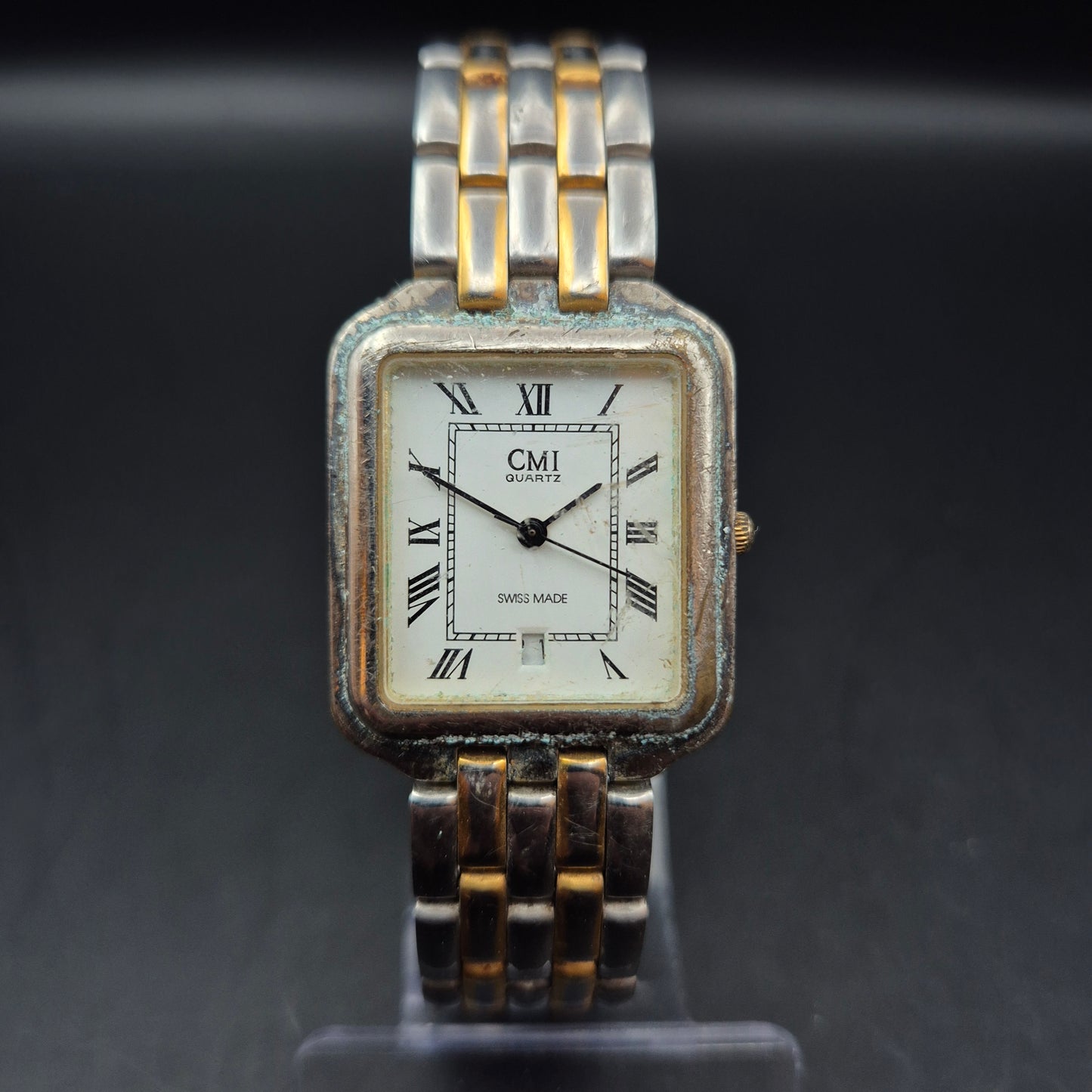 CMI Swiss Herren Uhr – Klassisch-elegantes Design mit römischen Ziffern