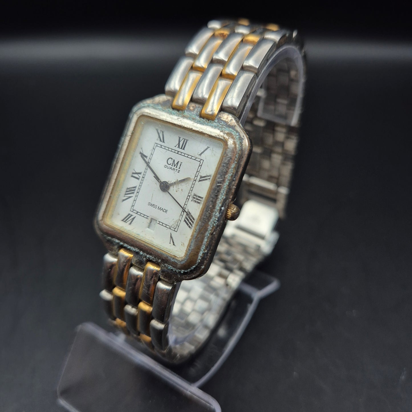 CMI Swiss Herren Uhr – Klassisch-elegantes Design mit römischen Ziffern