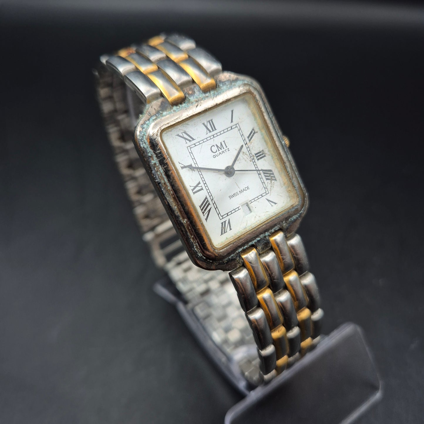 CMI Swiss Herren Uhr – Klassisch-elegantes Design mit römischen Ziffern