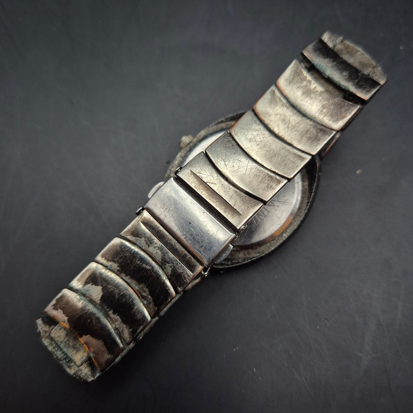 Camelon Damen Uhr – Schwarzes Zifferblatt mit Sternendetails