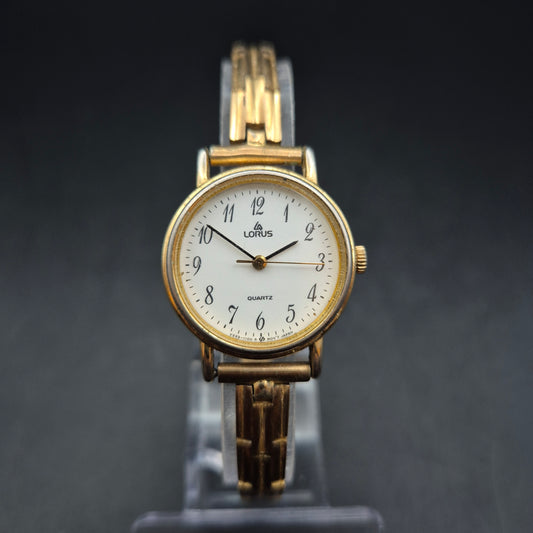 Lorus Damen Uhr – Klassische Quarzuhr mit vergoldetem Armband