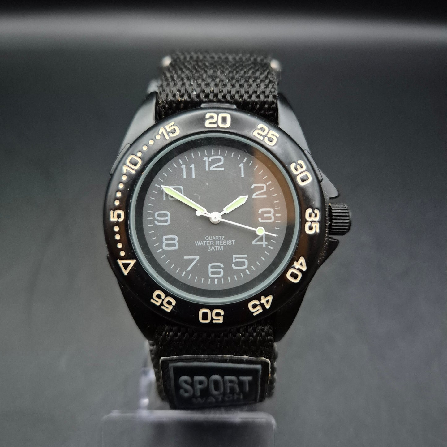 Sport Watch Herren Uhr – Robuste Quarz-Taucheruhr Schwarz