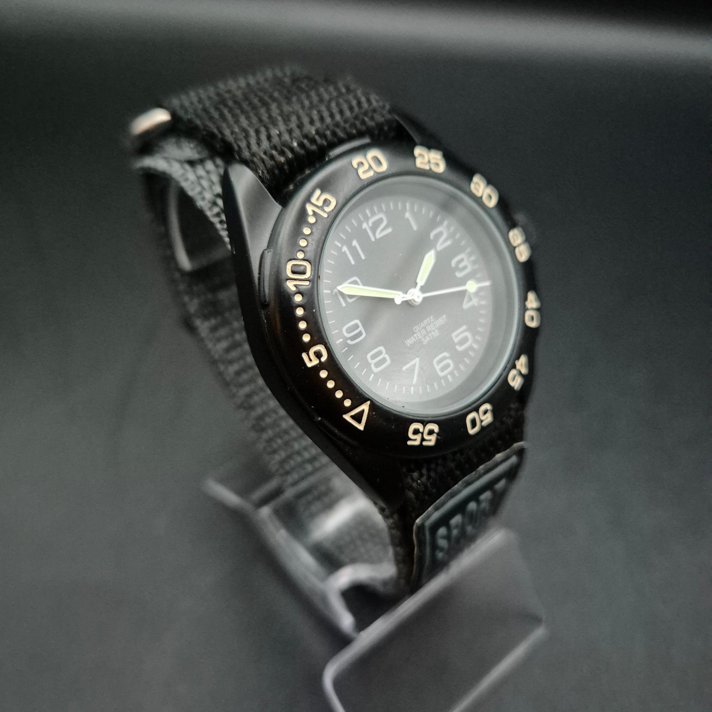 Sport Watch Herren Uhr – Robuste Quarz-Taucheruhr Schwarz