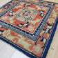 China Teppich antik geometrisch florales Muster 69×62 cm