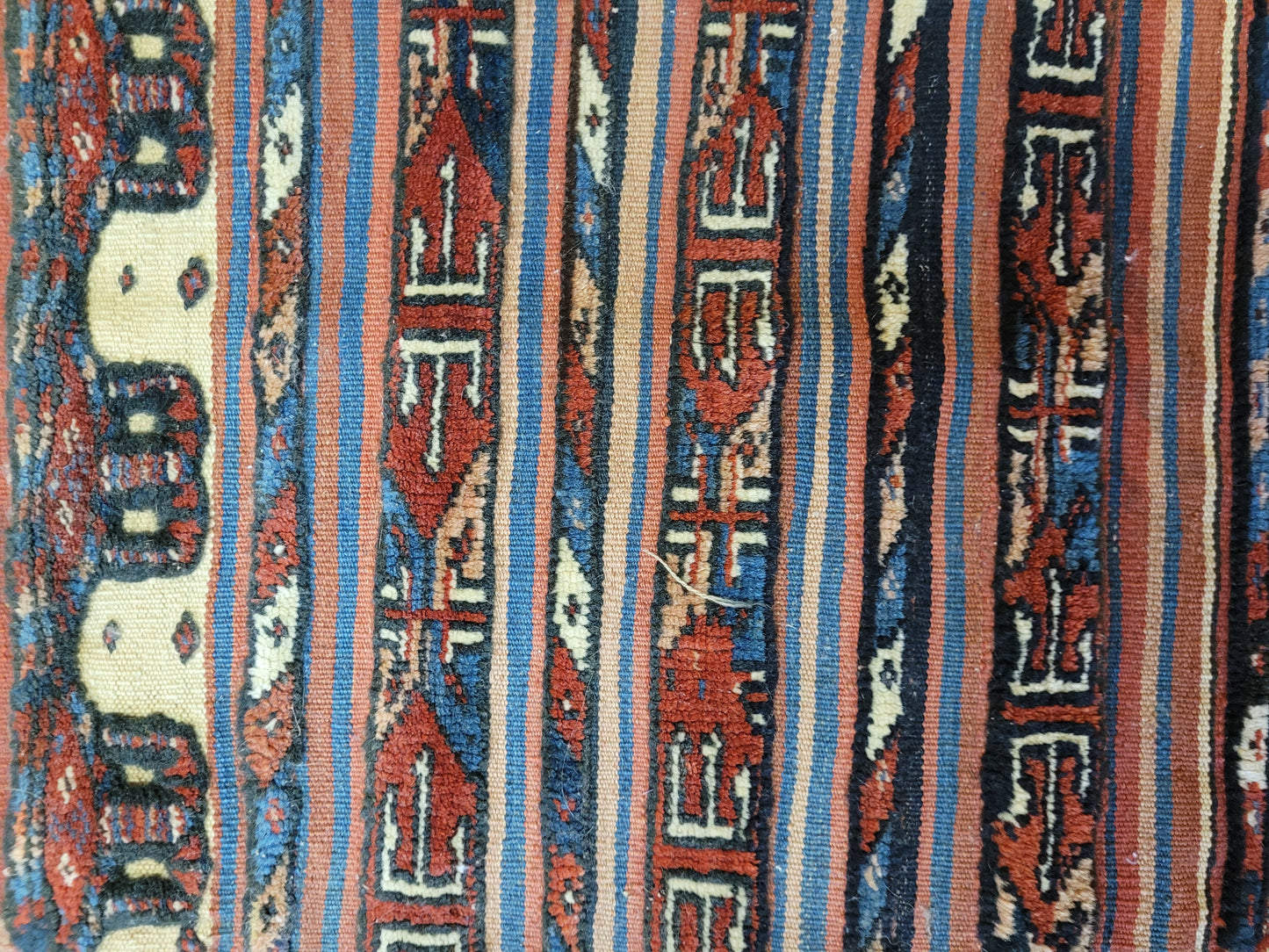 Bachtiar Teppich antik Kelim Knüpfmix 50×60 cm