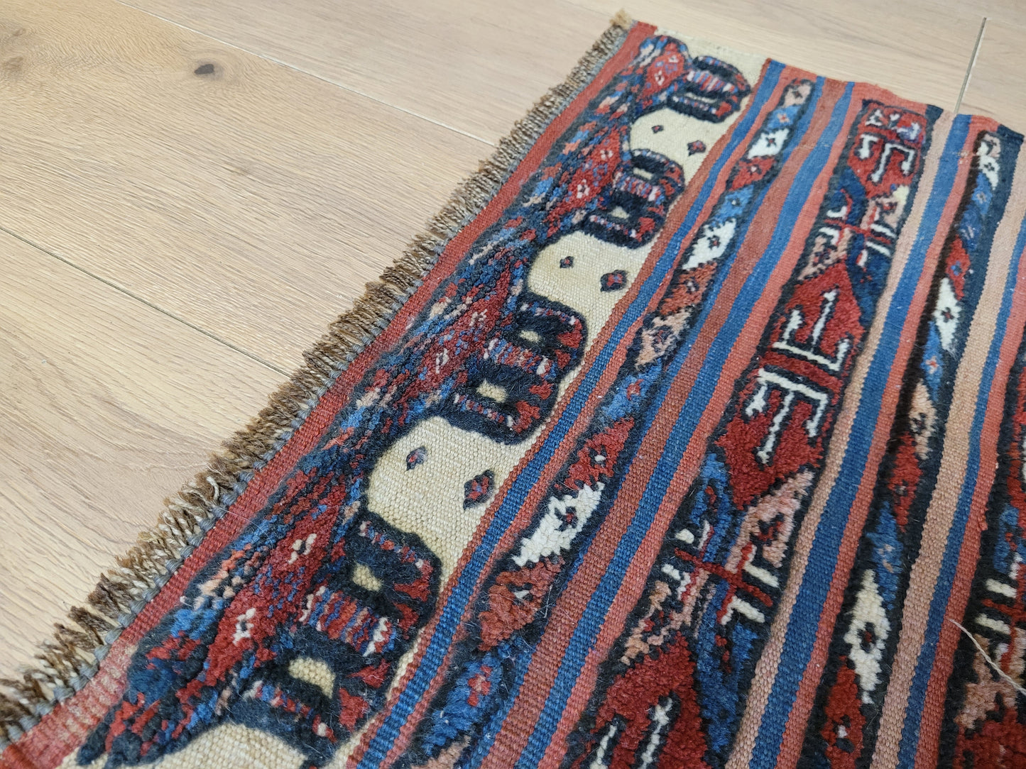 Bachtiar Teppich antik Kelim Knüpfmix 50×60 cm