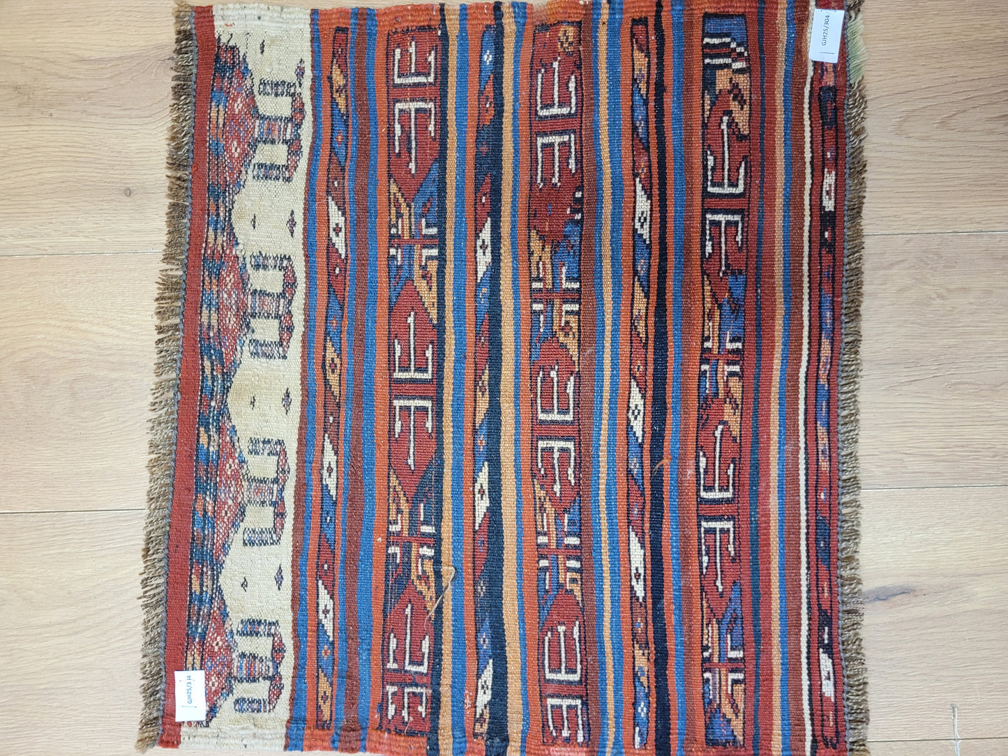 Bachtiar Teppich antik Kelim Knüpfmix 50×60 cm