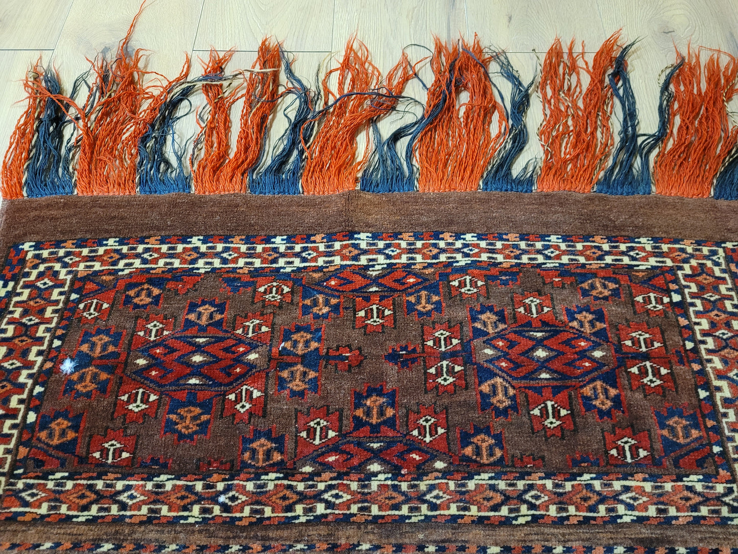 Jomut Turkmen Torba antik geometrisch 87×40 cm