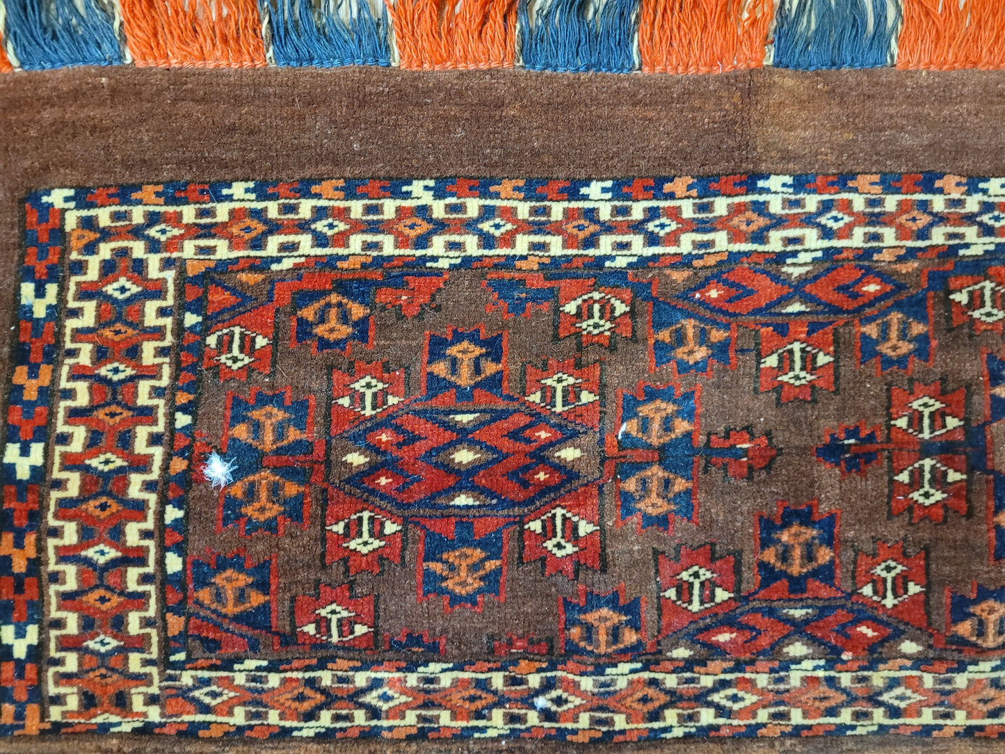 Jomut Turkmen Torba antik geometrisch 87×40 cm