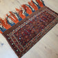 Jomut Turkmen Torba antik geometrisch 87×40 cm