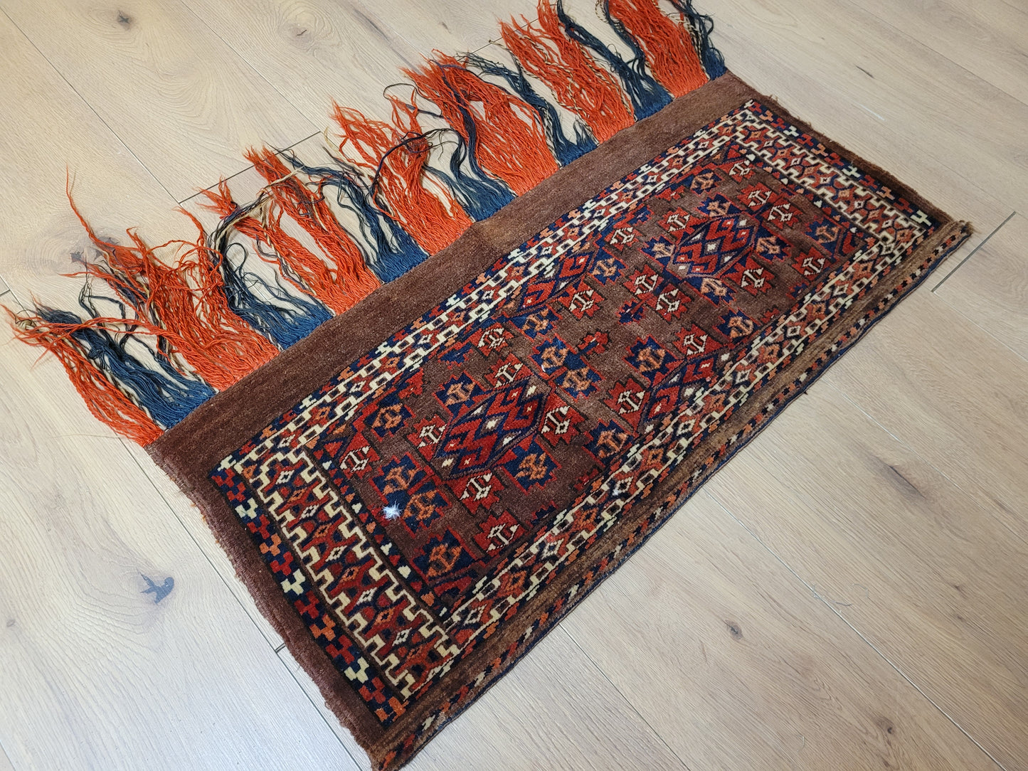 Jomut Turkmen Torba antik geometrisch 87×40 cm