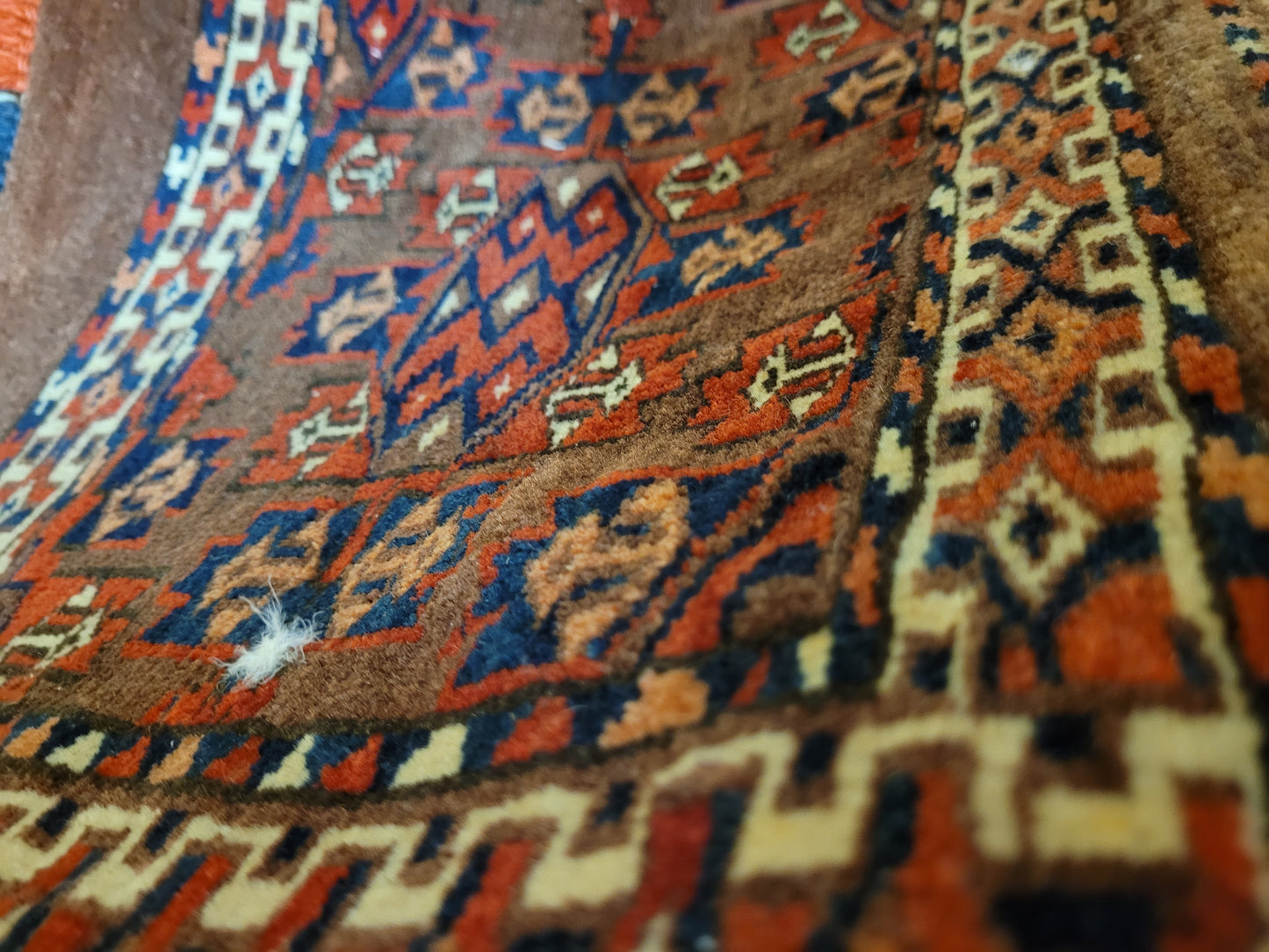 Jomut Turkmen Torba antik geometrisch 87×40 cm